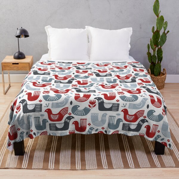 Item preview, Swedish nordic scandinavic birds pattern designed and sold by PG Illustration.