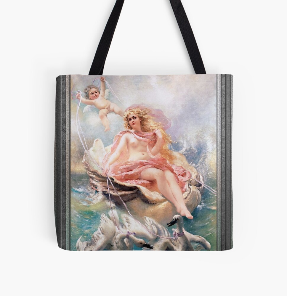 Goddess of Water by Konstantin Makovsky Fine Art Xzendor7 Old Masters Reproductions Decorative Art Print Tote