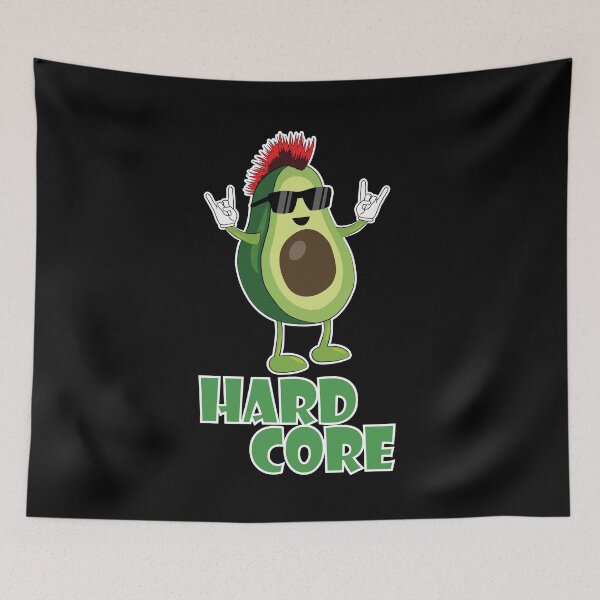 Item preview, Hard Core Avocado Funny designed and sold by TheInkElephant.