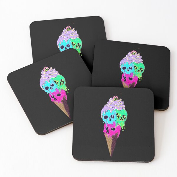 Item preview, Melting Neon Skull ice creems designed and sold by DemonicGloom.