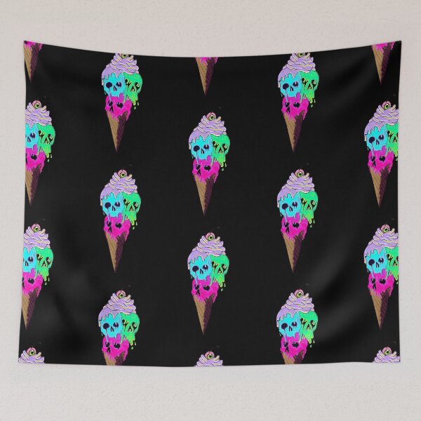Item preview, Melting Neon Skull ice creems designed and sold by DemonicGloom.