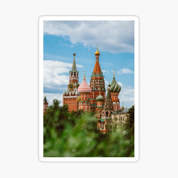 Moscow: Kremlin and St Basil's Cathedral Sticker