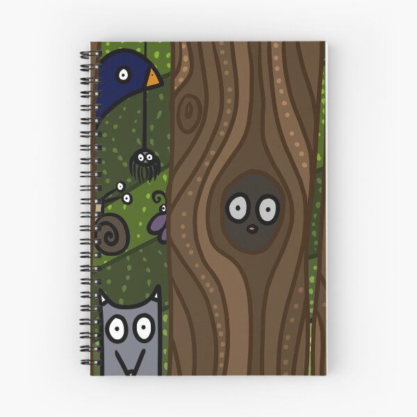 Item preview, Hidden wildlife woodland scene from children's picture book designed and sold by Emma Apple.