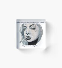 Girl Interrupted Acrylic Block