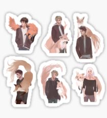 Foxes with Foxes Sticker Set Sticker
