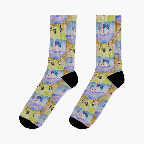 Item preview, The Kite Party Watercolor designed and sold by TurnipWilson.