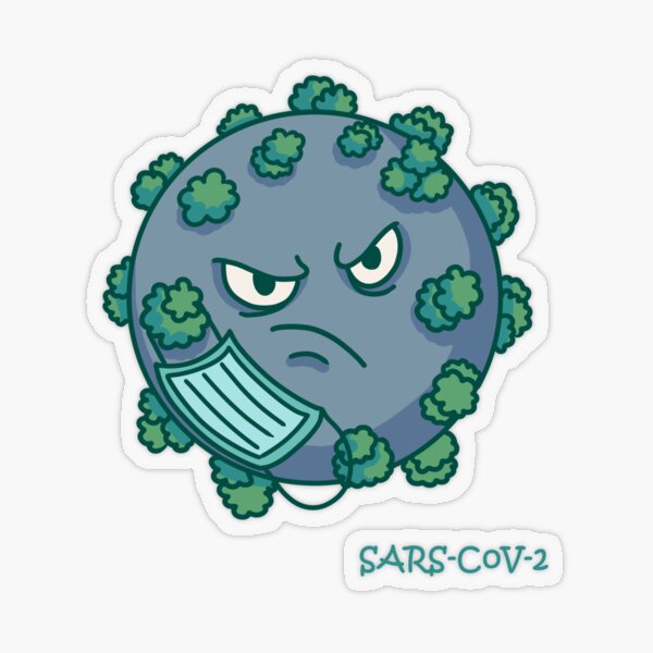 Corona Virus Transparenter Sticker
