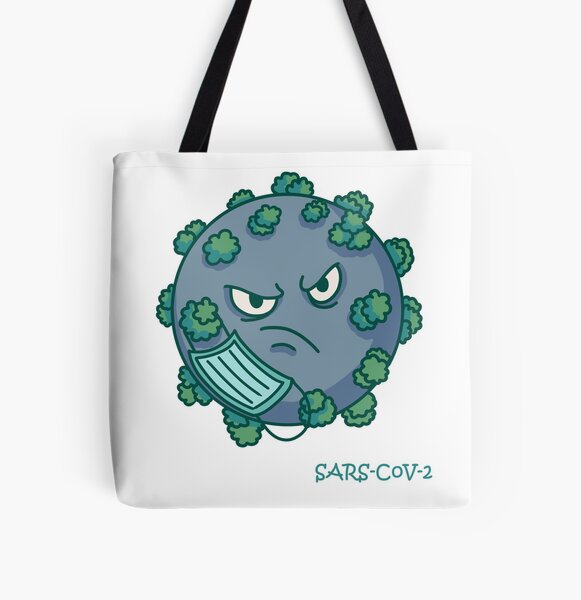 Corona Virus Allover-Print Tote Bag