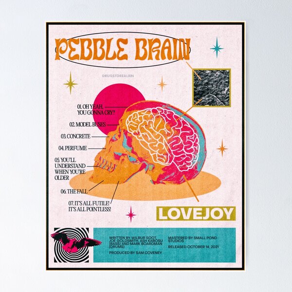 pebble brain - lovejoy Poster