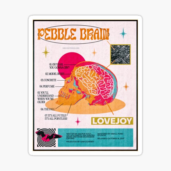 pebble brain - lovejoy Sticker