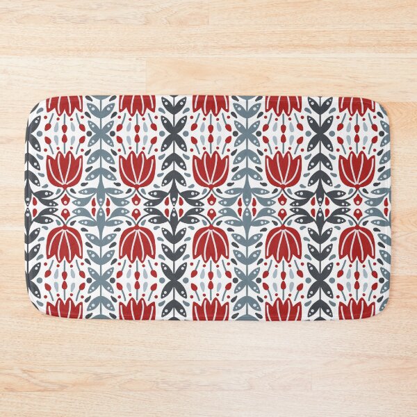 Item preview, Scandinavian flower vintage pattern designed and sold by PG Illustration.