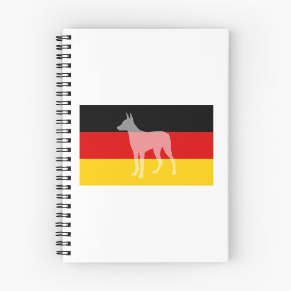Item preview, Doberman Silhouette On Germany Flag designed and sold by retrographics.