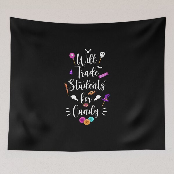 Item preview, cute halloween boo fall Will Trade Students For Candy teacher funny sarcastic offended saying  Meme Gift for Best Friend boyfriend girlfriend designed and sold by joygift369.