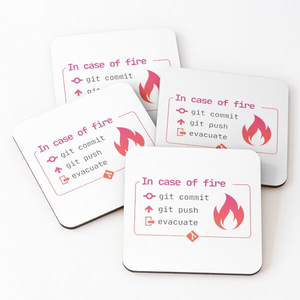 Item preview, In case of Fire Git commit designed and sold by olechafm.