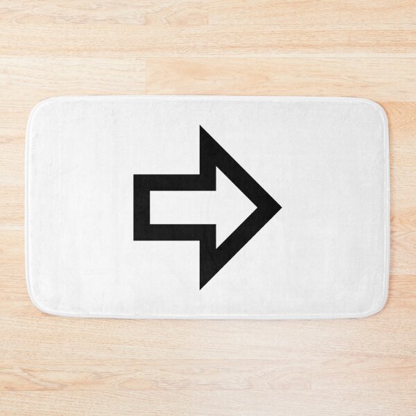 Item preview, MDI Arrow Right Bold Outline designed and sold by GnarlyFurtardo.