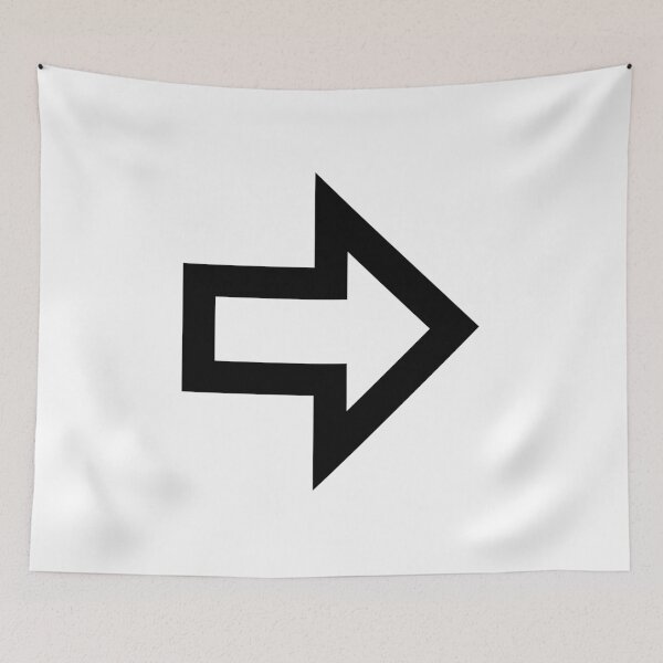 Item preview, MDI Arrow Right Bold Outline designed and sold by GnarlyFurtardo.