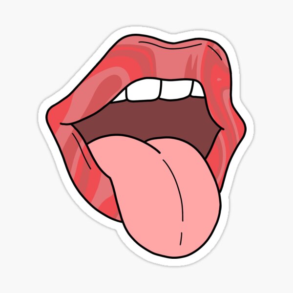 "Mouth" Sticker by elloveu Redbubble