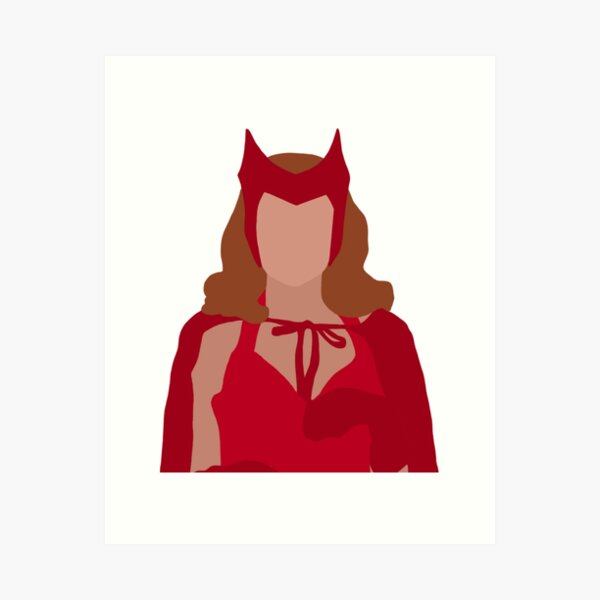 Scarlet Witch / Art Print by Herofied / Metal Canvas & -  Sweden