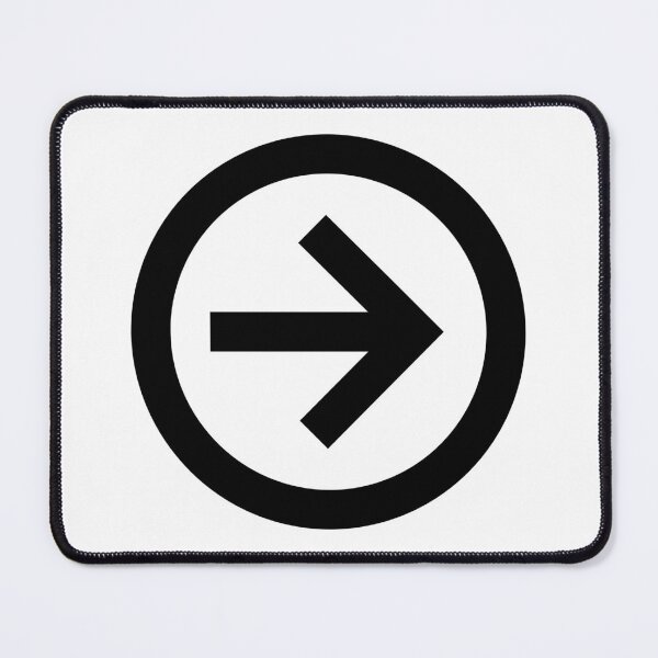 Item preview, MDI Arrow Right Circle Outline designed and sold by GnarlyFurtardo.
