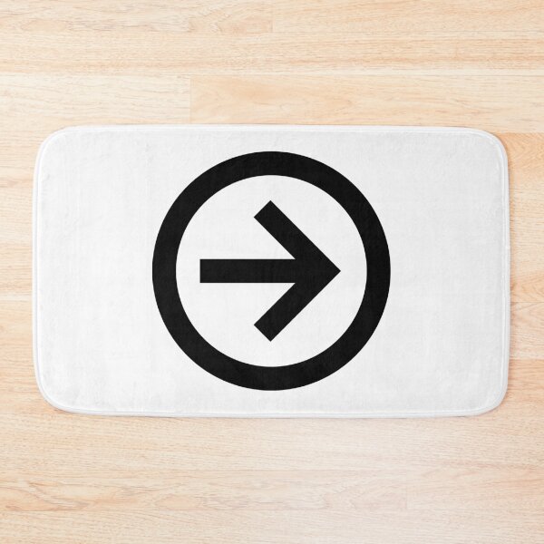 Item preview, MDI Arrow Right Circle Outline designed and sold by GnarlyFurtardo.