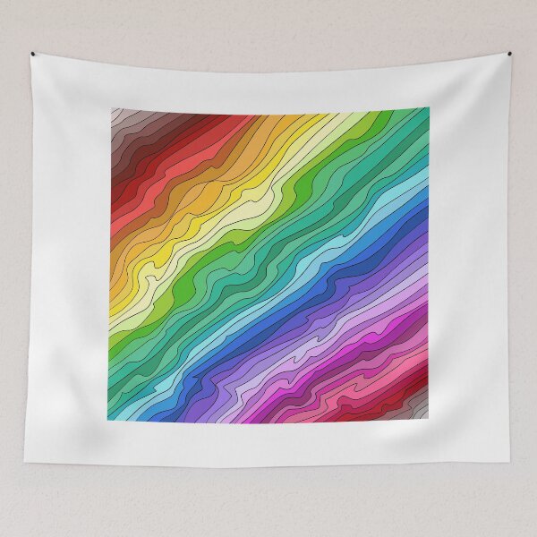 Item preview, Rainbow waves designed and sold by smokylemon.