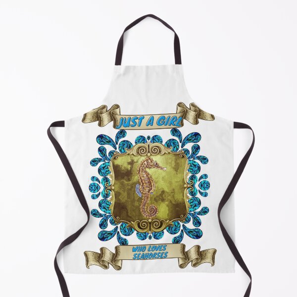 Item preview, Just a girl who loves seahorses - Colorful compositions, art and animals, funny drawings designed and sold by AdvanceDesign.