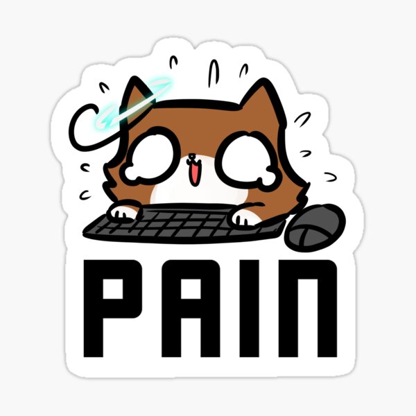Sora the Cat in PAIN Sticker