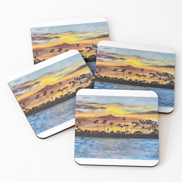 Item preview, Seal Beach, CA Sunset designed and sold by kathyjoycecards.