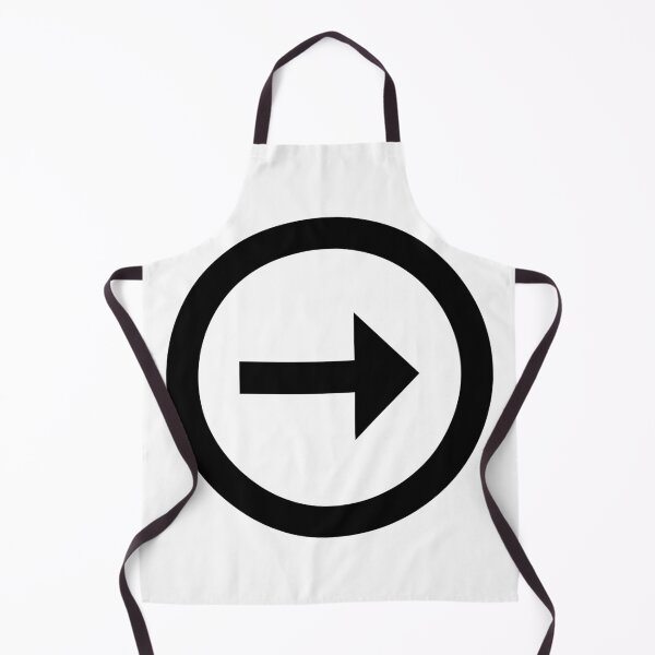 Item preview, MDI Arrow Right Thin Circle Outline designed and sold by GnarlyFurtardo.