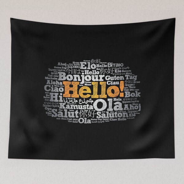 Item preview, Hello world - Hello in different languages - world HELLO day designed and sold by Tee-Star.