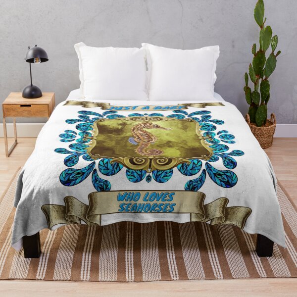Item preview, Just a baby who loves seahorses - Colorful compositions, art and animals, funny drawings designed and sold by AdvanceDesign.