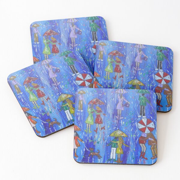 Item preview, Colourful Umbrellas in a Blue Sky designed and sold by Casimirasart.