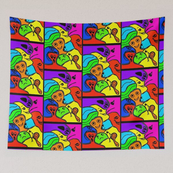 Item preview, Rainbow colourful graffiti Pop art cartoon  designed and sold by DemonicGloom.