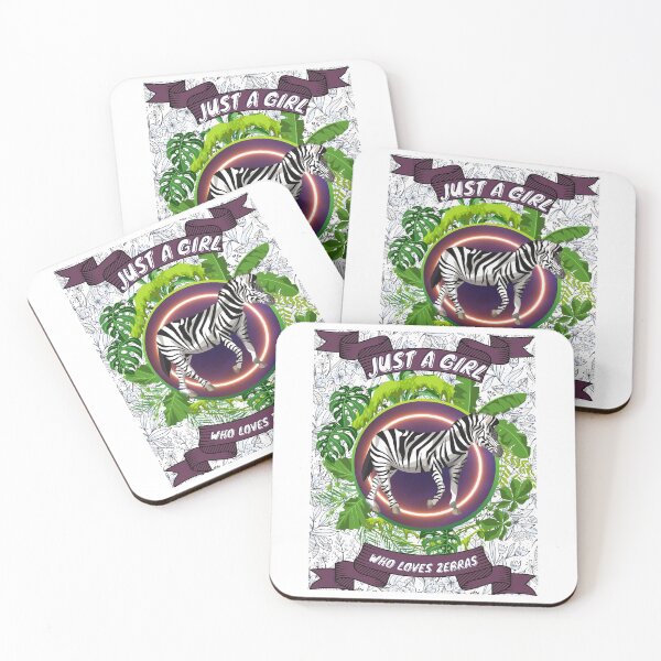 Item preview, Just a girl who loves zebras - Colorful compositions, art and animals, funny drawings designed and sold by AdvanceDesign.