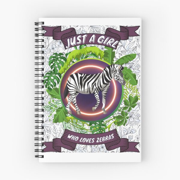 Item preview, Just a girl who loves zebras - Colorful compositions, art and animals, funny drawings designed and sold by AdvanceDesign.