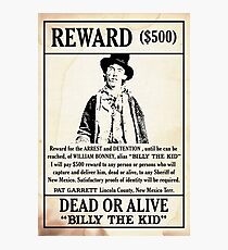 Billy the Kid Wanted Poster Photographic Print