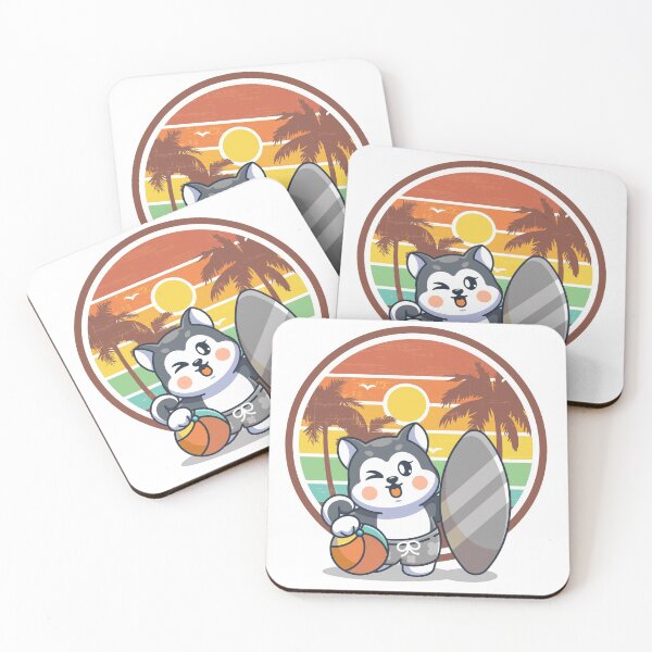 Item preview, Retro Husky Surfer designed and sold by ALW951.