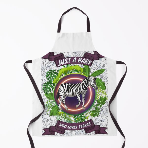 Item preview, Just a baby who loves zebras - Colorful compositions, art and animals, funny drawings designed and sold by AdvanceDesign.