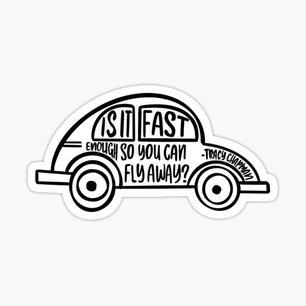 Fast Car Sticker