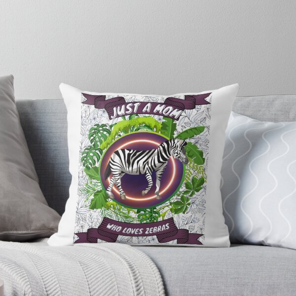 Item preview, Just a mom who loves zebras - Colorful compositions, art and animals, funny drawings designed and sold by AdvanceDesign.