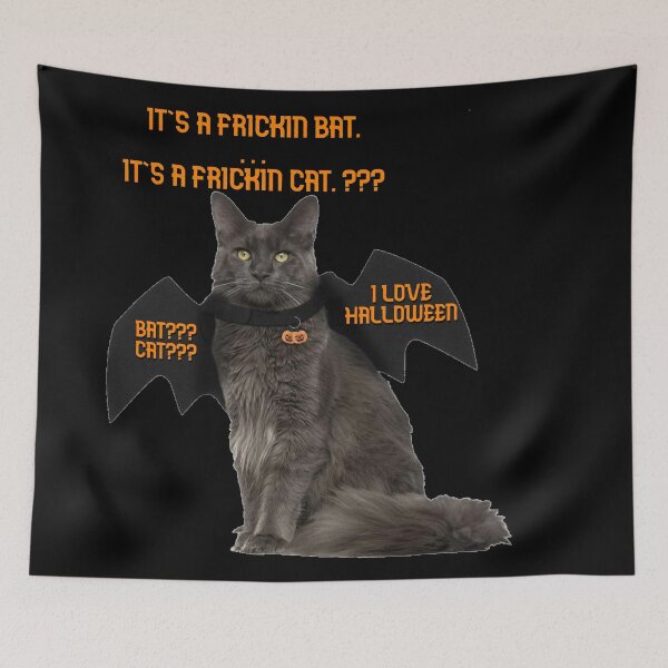 Item preview, Grey Cat With Bat Wings designed and sold by Marcinho1605.