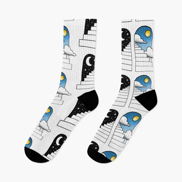 Item preview, Tattoo Traditional - Night and Day Stairs designed and sold by degeneroot.