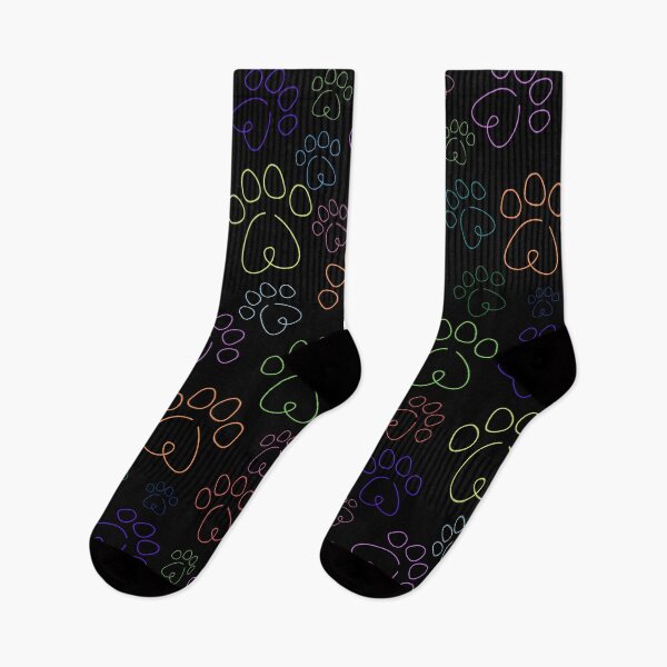 Item preview, Colorful Paw Prints designed and sold by sandycoconuts.