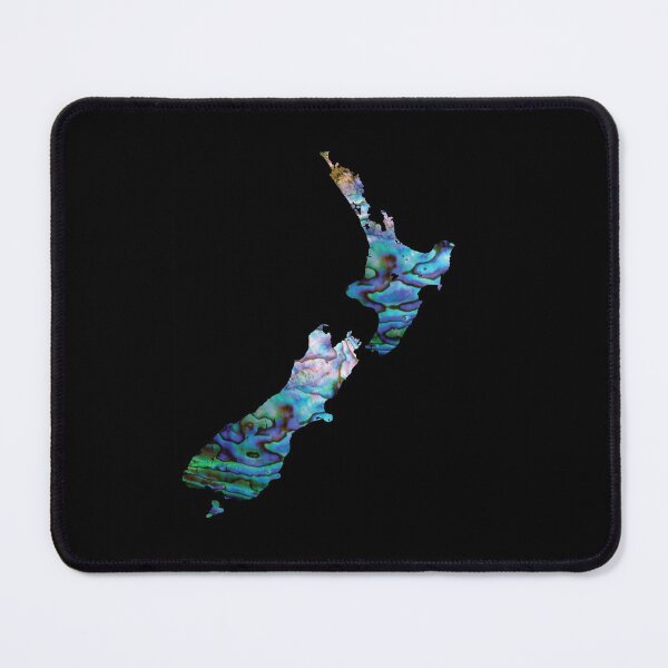 Item preview, NEW ZEALAND MAP SIMPLE PAUA small designed and sold by Madjack Tees Kiwi SuperStore.