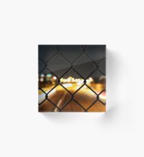 Night Light Bokeh Acrylic Block