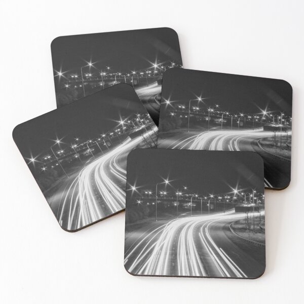 Item preview, Black and White Traffic Trails #1 designed and sold by Rachel Jeffrey.