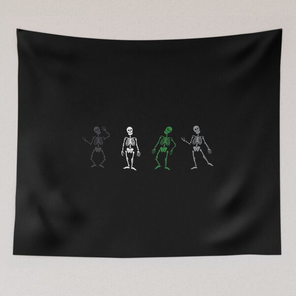 Item preview, Halloween Skeletons Demi Romantic. Demiromantic Pride designed and sold by Subtle Pride Shop.