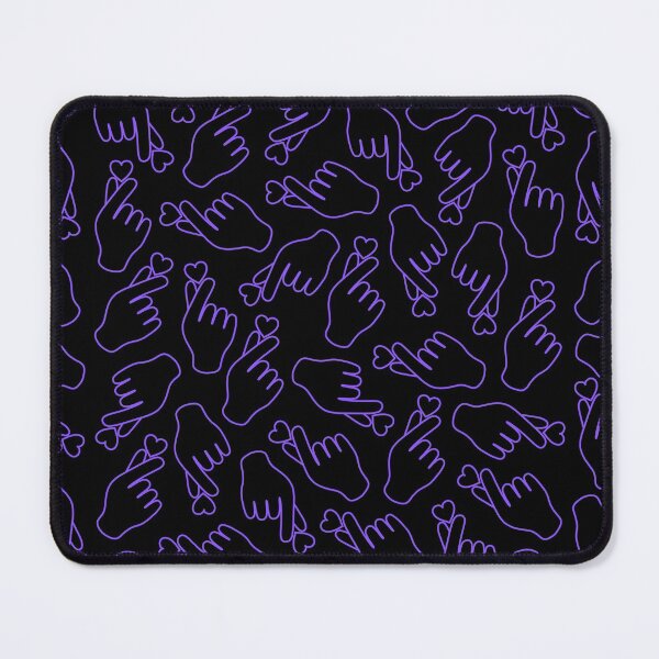 Item preview, Finger Heart Purple on Black designed and sold by bom-iseul.