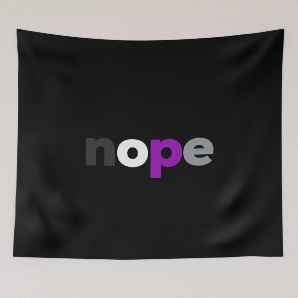 Item preview, nope Demi Sexual. Demisexual Pride designed and sold by Subtle Pride Shop.