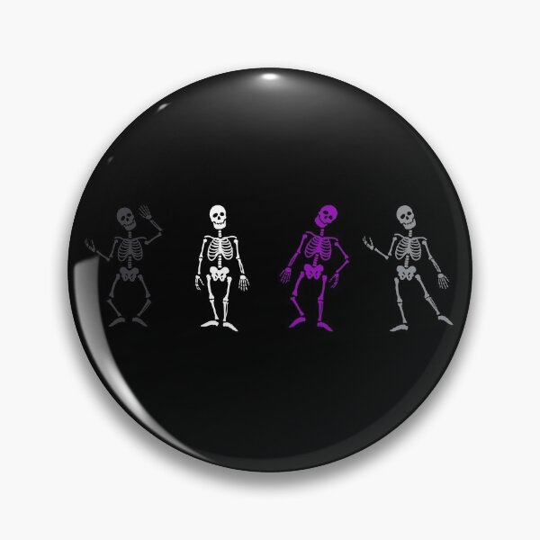 Item preview, Halloween Skeletons Demi Sexual. Demisexual Pride designed and sold by Subtle Pride Shop.